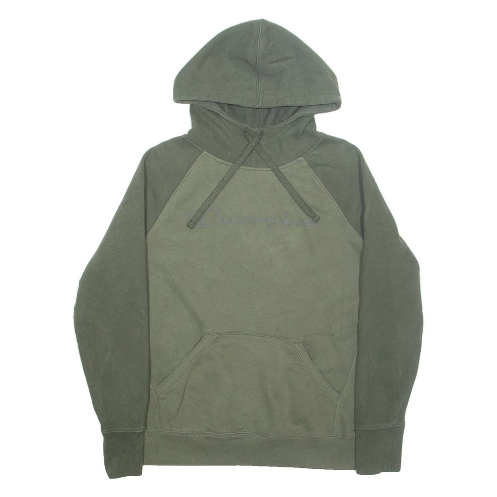 CHAMPION Mens Green Hoodie M