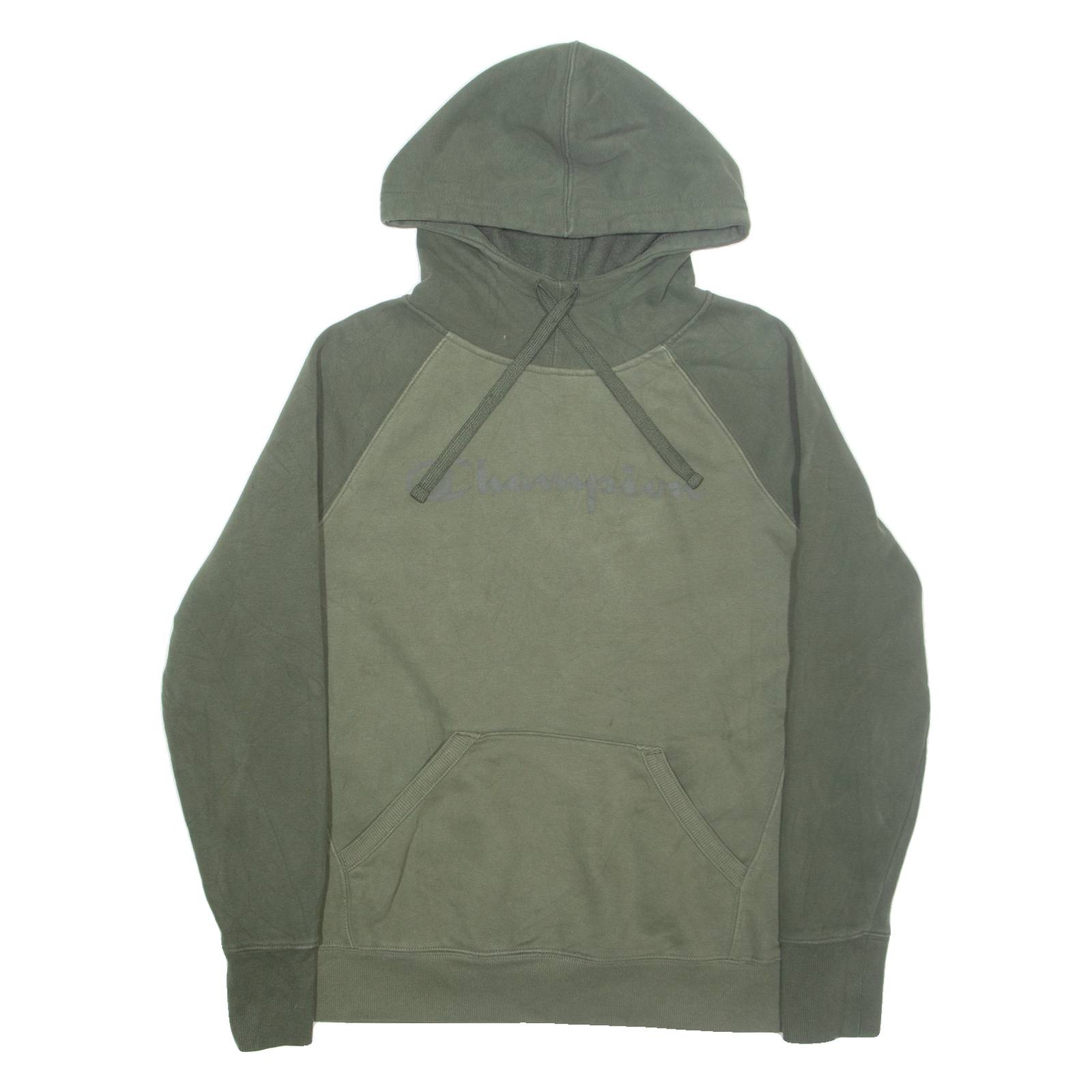 CHAMPION Mens Green Hoodie M