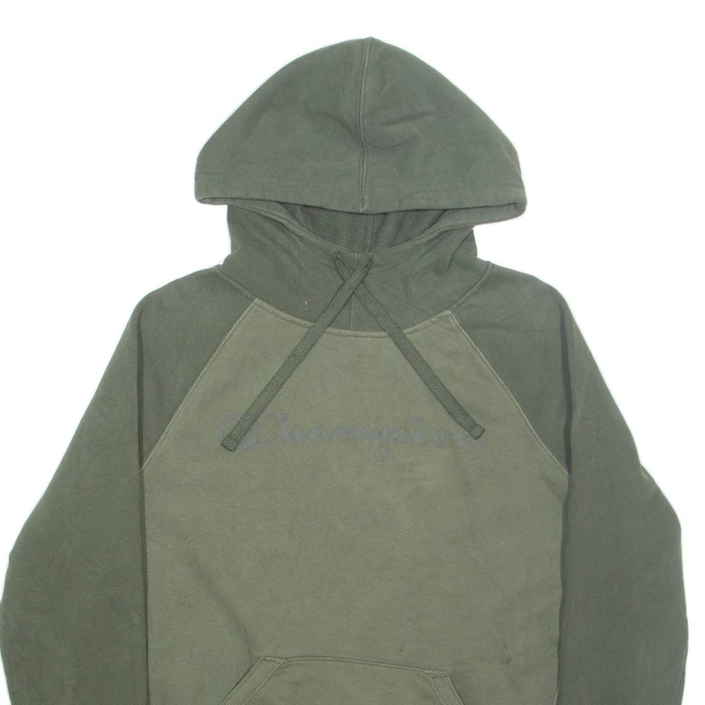 CHAMPION Mens Green Hoodie M