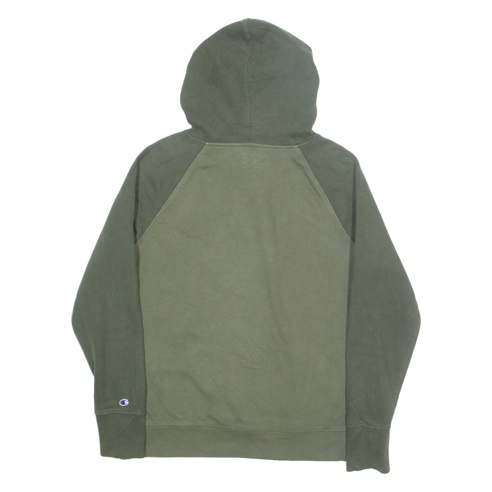 CHAMPION Mens Green Hoodie M