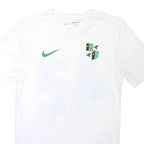 NIKE Mens White Graphic T-Shirt S Short Sleeve Crew Neck Sports