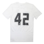 NIKE Mens White Graphic T-Shirt S Short Sleeve Crew Neck Sports