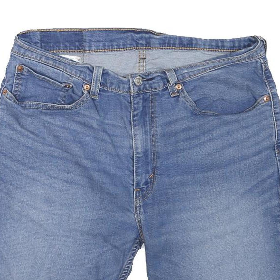 LEVI'S Womens Denim Blue Casual Shorts L W34 Cotton Blend Classic Fit