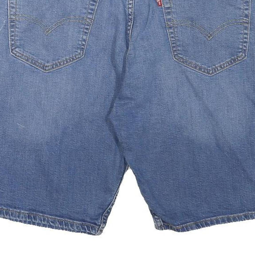 LEVI'S Womens Denim Blue Casual Shorts L W34 Cotton Blend Classic Fit