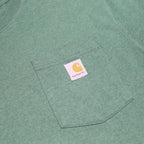 CARHARTT Mens Green Chest Pocket Logo T-Shirt L Short Sleeve Crew Neck Workwear