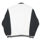 FRUIT OF THE LOOM Mens White & Black Department Of Justice Coach Jacket L Cotton