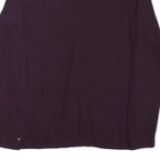 TOMMY HILFIGER Mens Burgundy & Navy Argyle Pattern V-Neck Basic Knit S Sweater