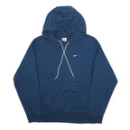 NIKE Mens Blue Hoodie S Cotton Blend Pullover Casual Comfort