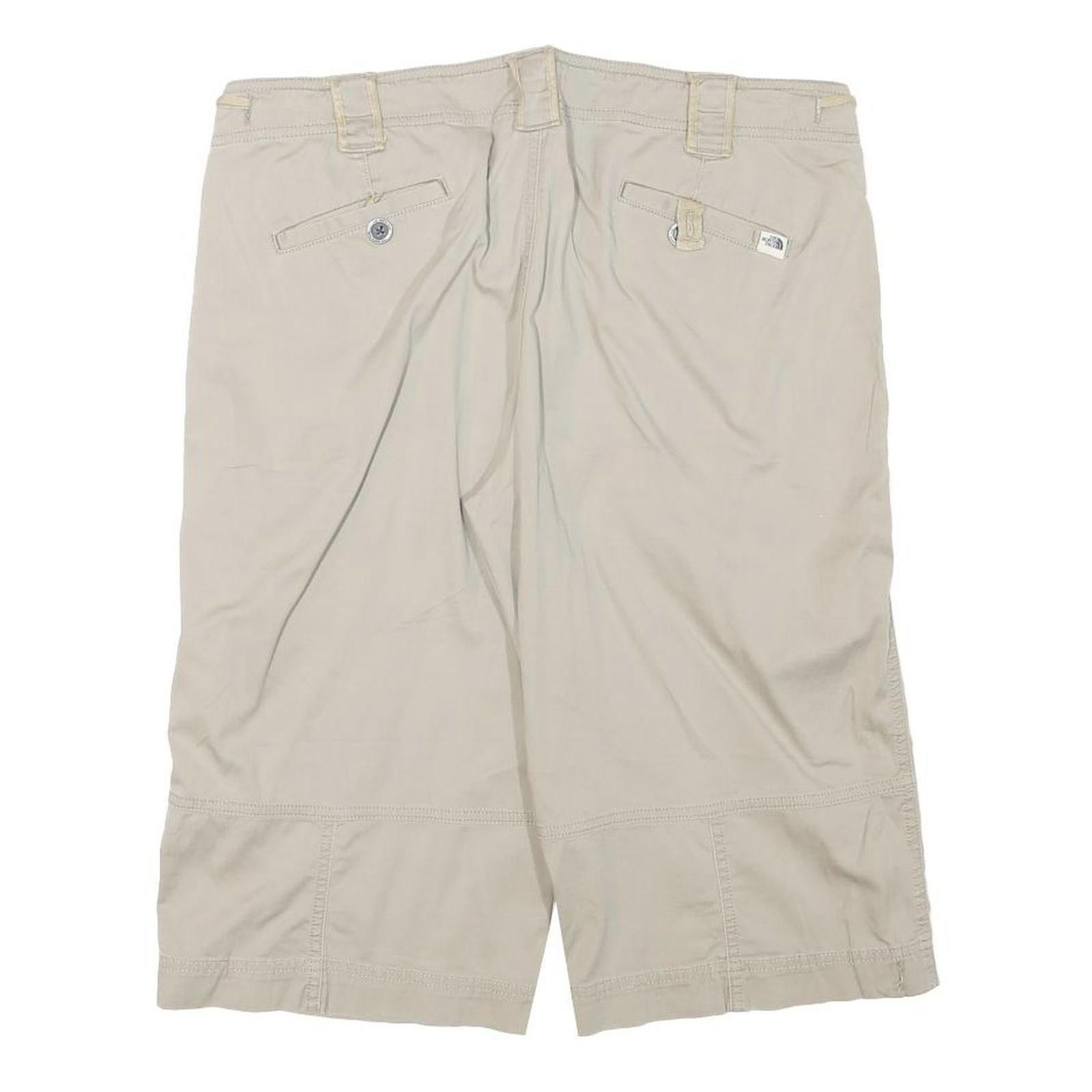 THE NORTH FACE Womens Beige Casual Shorts UK 8 W34 Polyester Blend Outdoor