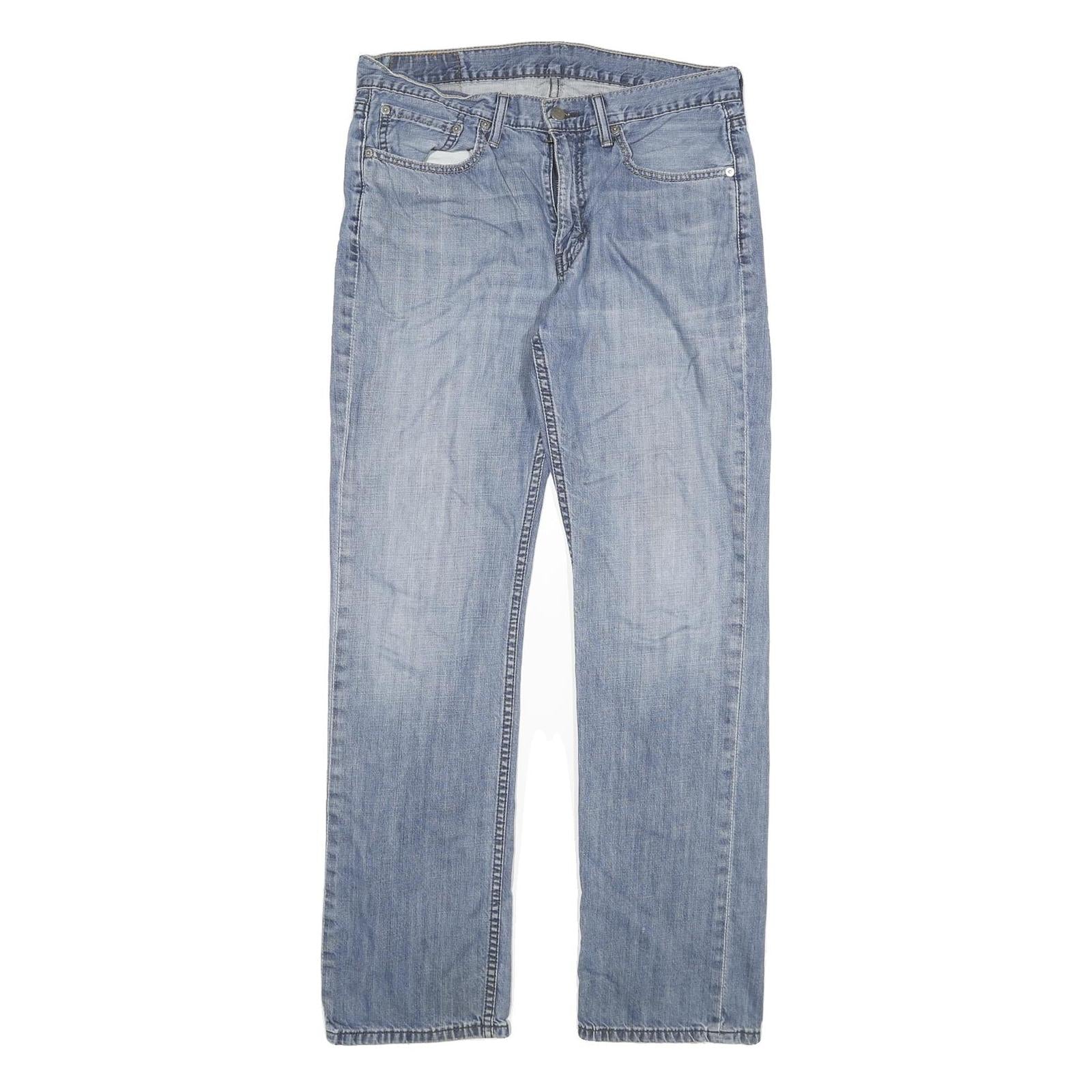 LEVI'S 514 Slim Mens Jeans Blue Slim Straight Denim Medium W32 L32 Classic Fit