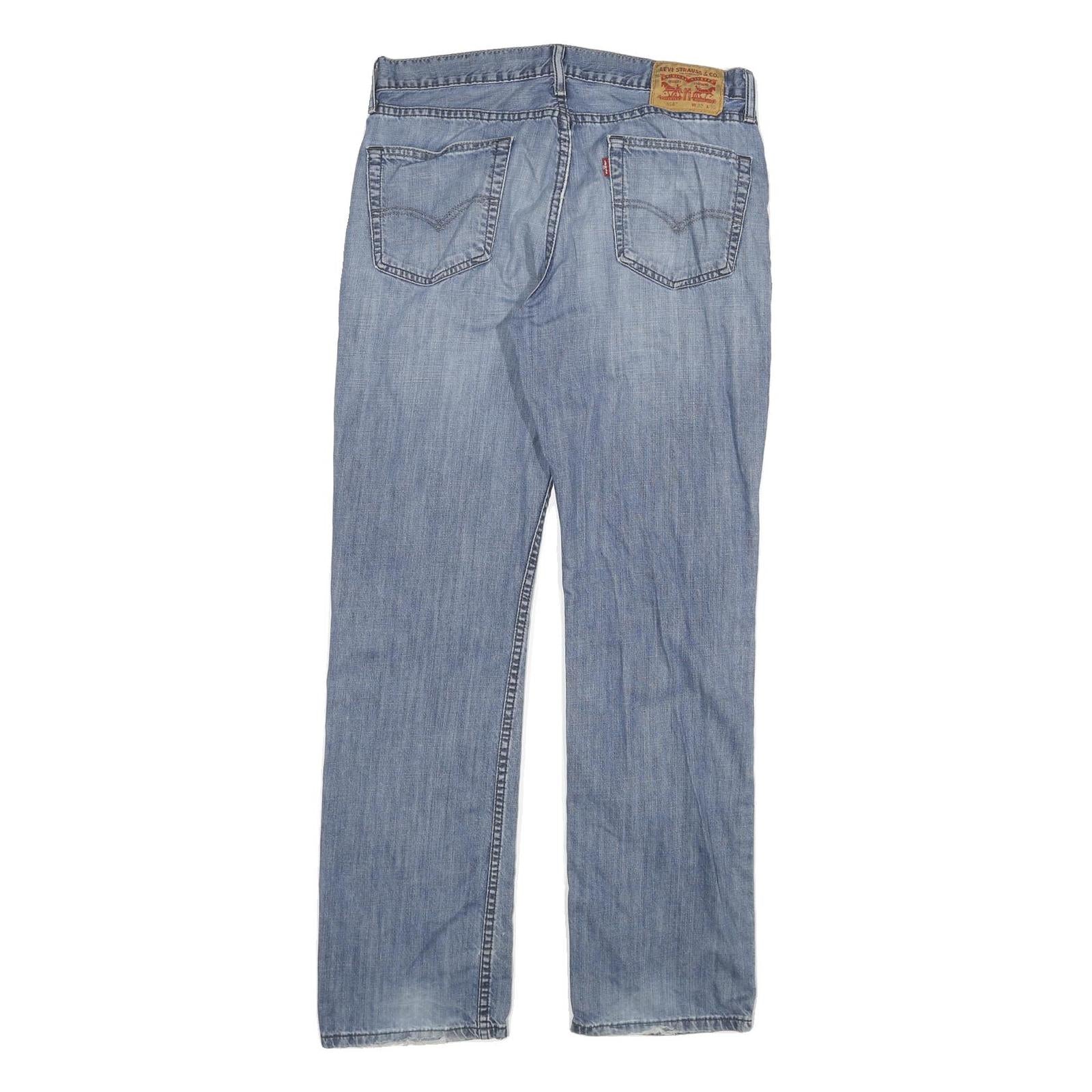 LEVI'S 514 Slim Mens Jeans Blue Slim Straight Denim Medium W32 L32 Classic Fit