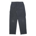 DICKIES Mens Cotton Blend Black Relaxed Cargo Trousers W32 L33 Workwear Durable