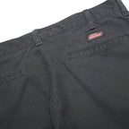 DICKIES Mens Cotton Blend Black Relaxed Cargo Trousers W32 L33 Workwear Durable