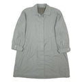 TOPLINE Womens Grey Cotton Blend Coat L Button Plain Classic Stylish