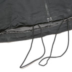 JACK WOLFSKIN Womens Black Outdoor Jacket UK 16 Polyester Woven Plain Zip Hooded