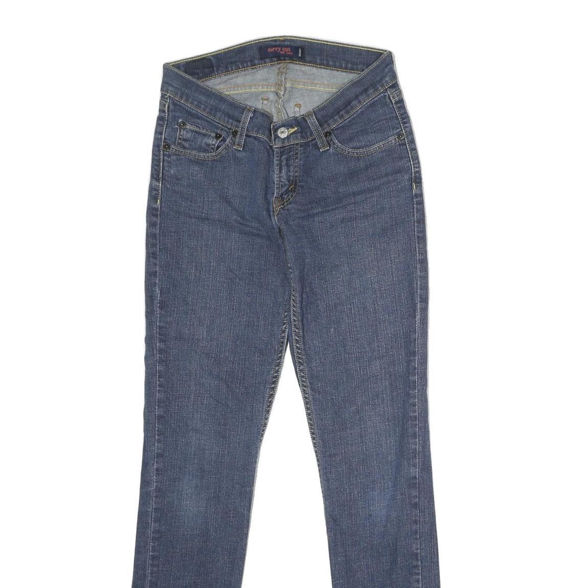 LEVI'S Mens Slim Blue Denim Slim Jeans W26 L32 Classic Cotton Zip Pockets