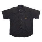 CHAPS Mens Plain Shirt Black L