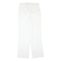 DICKIES Mens Cotton Blend White Regular Straight Trousers W30 L30 Workwear Zip