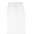 DICKIES Mens Cotton Blend White Regular Straight Trousers W30 L30 Workwear Zip
