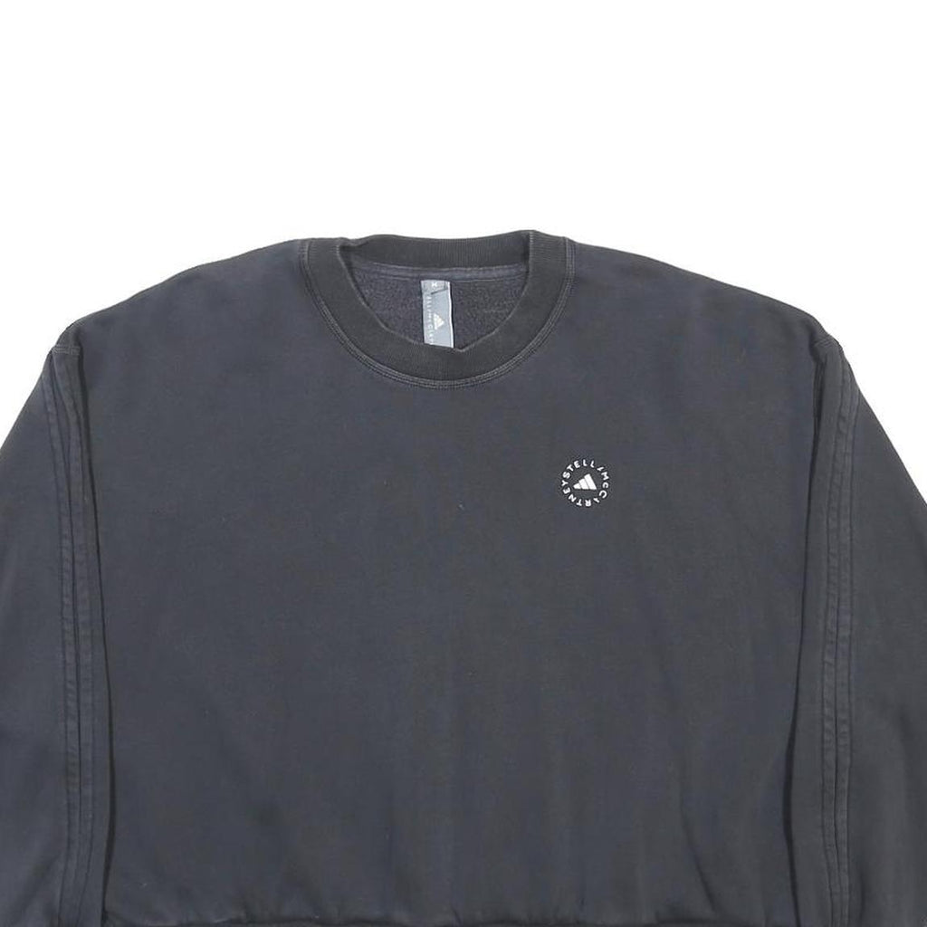 ADIDAS BY STELLA MCCARTNEY Womens Black Cotton Blend Crew Neck M Sweatshirt