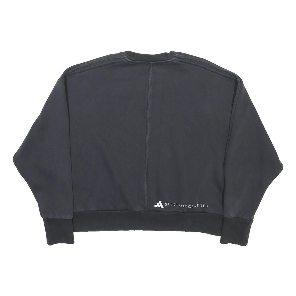 ADIDAS BY STELLA MCCARTNEY Womens Black Cotton Blend Crew Neck M Sweatshirt