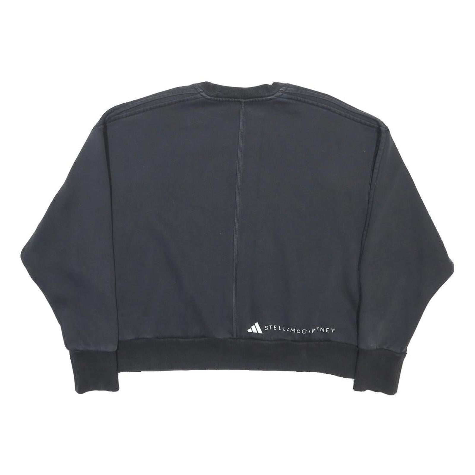 ADIDAS BY STELLA MCCARTNEY Womens Black Cotton Blend Crew Neck M Sweatshirt