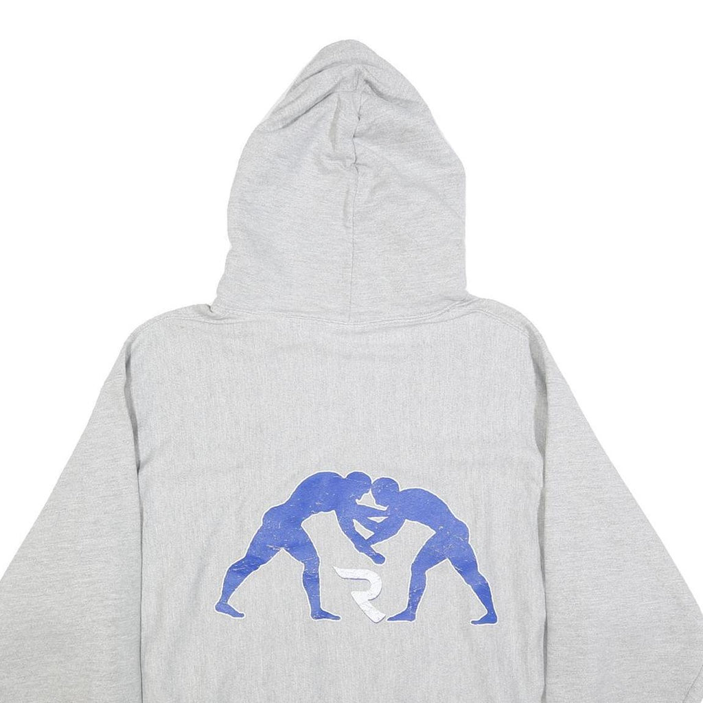 CHAMPION REVERSE WEAVE Mens Grey Reed Wrestling Pullover Hoodie XL Cotton Blend