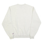 CHAMPION Mens Cream Harvard Crew Neck M College Logo Cotton Sweatshirt