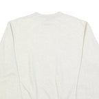 CHAMPION Mens Cream Harvard Crew Neck M College Logo Cotton Sweatshirt