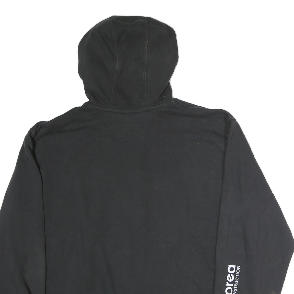 CARHARTT Mens Black Sharp Hills Zip Hoodie XL Boreal Construction Logo Workwear