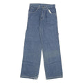 OKANAGAN Womens Jeans Blue Relaxed Wide-Leg Denim Medium W23 L30 Casual Pocket