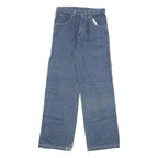 OKANAGAN Womens Jeans Blue Relaxed Wide-Leg Denim Medium W23 L30 Casual Pocket