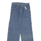 OKANAGAN Womens Jeans Blue Relaxed Wide-Leg Denim Medium W23 L30 Casual Pocket