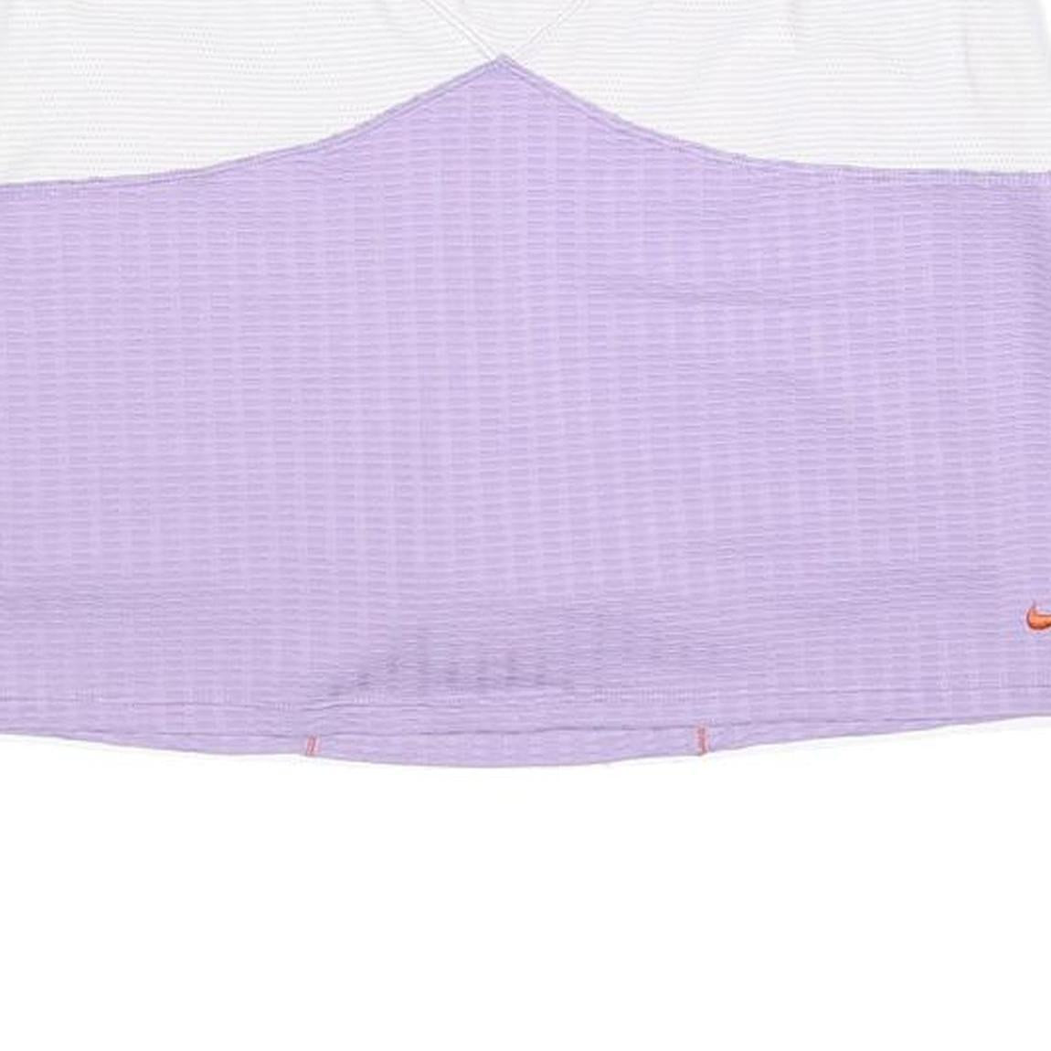 NIKE Womens Lilac White Plain Mini Polyester Blend Skort Size S Sports