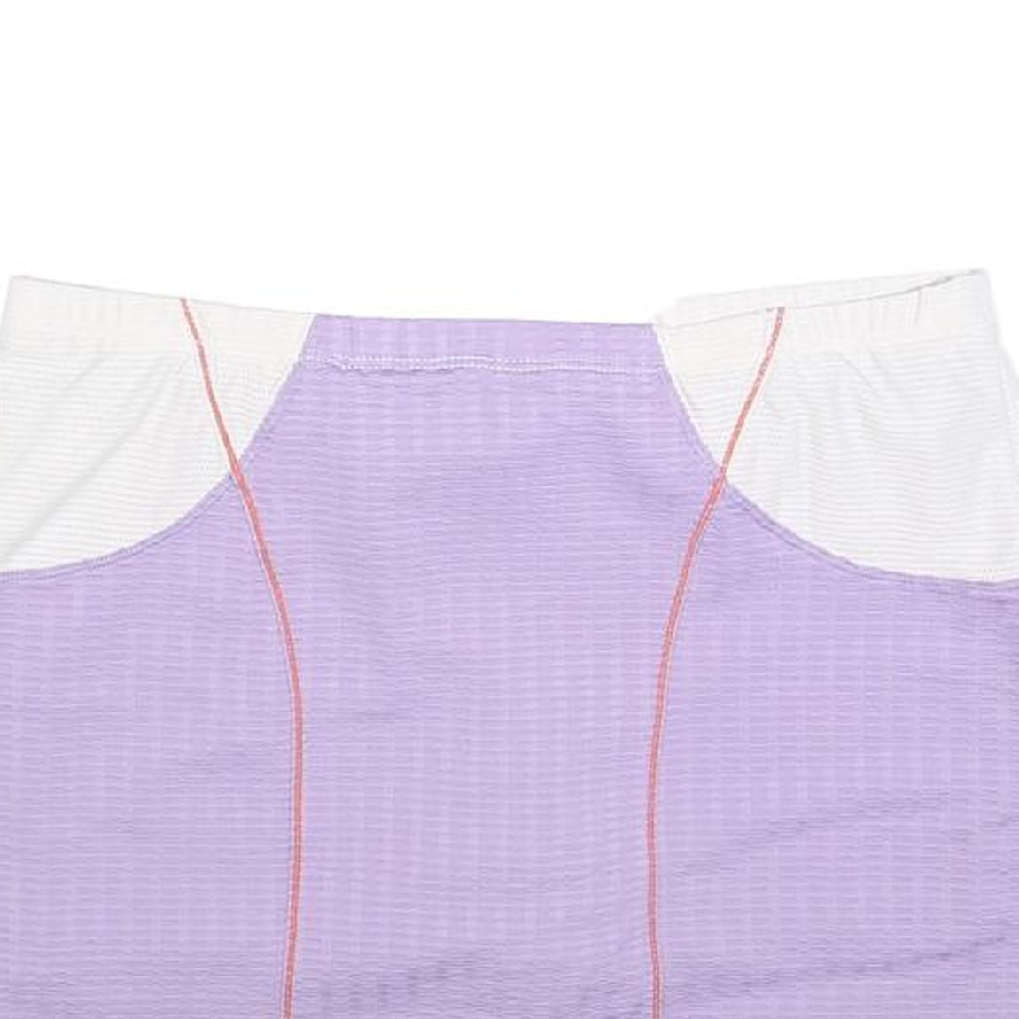 NIKE Womens Lilac White Plain Mini Polyester Blend Skort Size S Sports