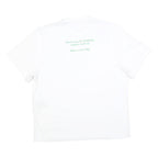 STELLA MCCARTNEY Womens White Organic Cotton Blend T-Shirt XS Short Sleeve Crew