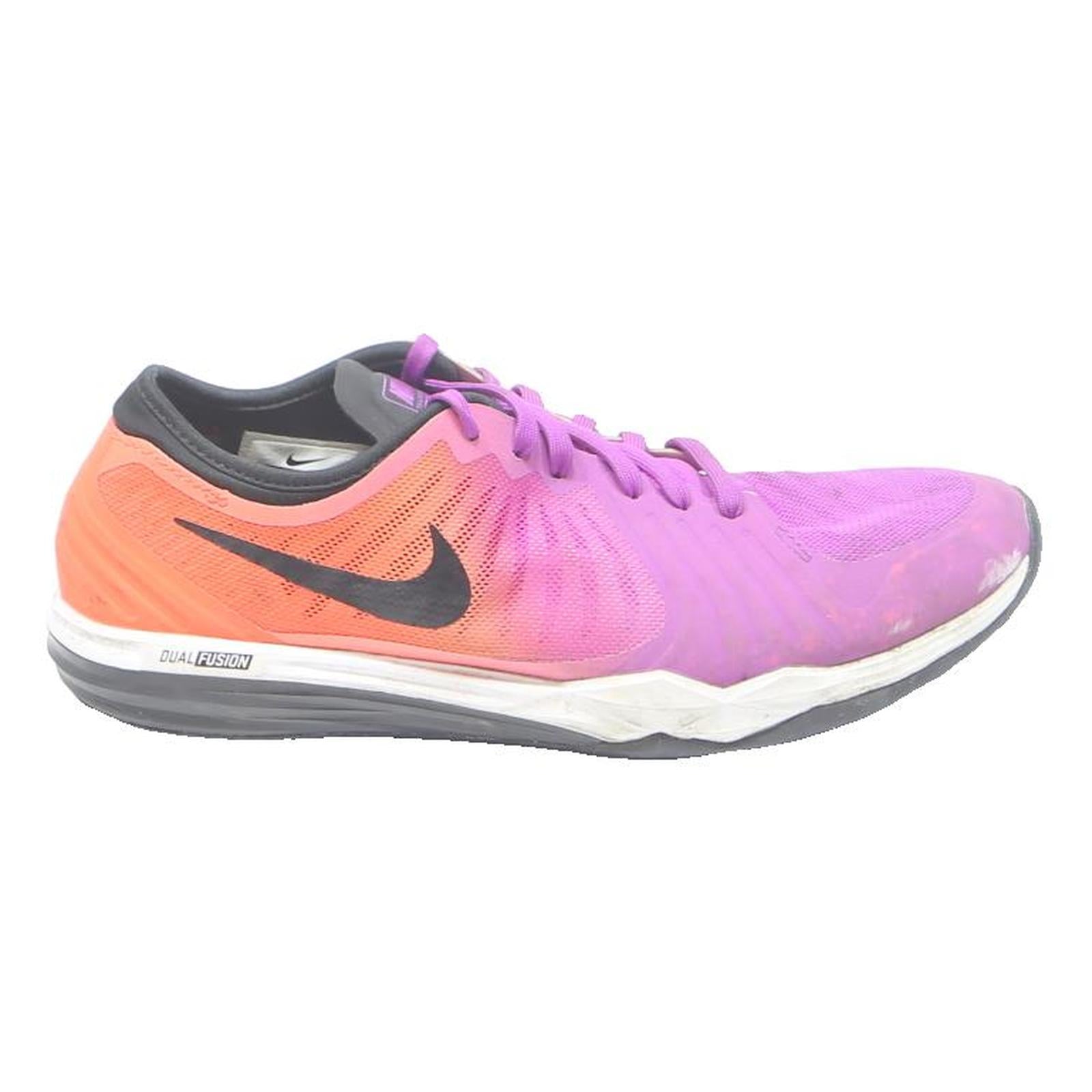 NIKE Womens Dual Fusion Lightweight Trainers Synthetic UK 5 Purple & Orange