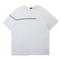 BOSS Mens White T-Shirt XL Short Sleeve Crew Neck Graphic Print