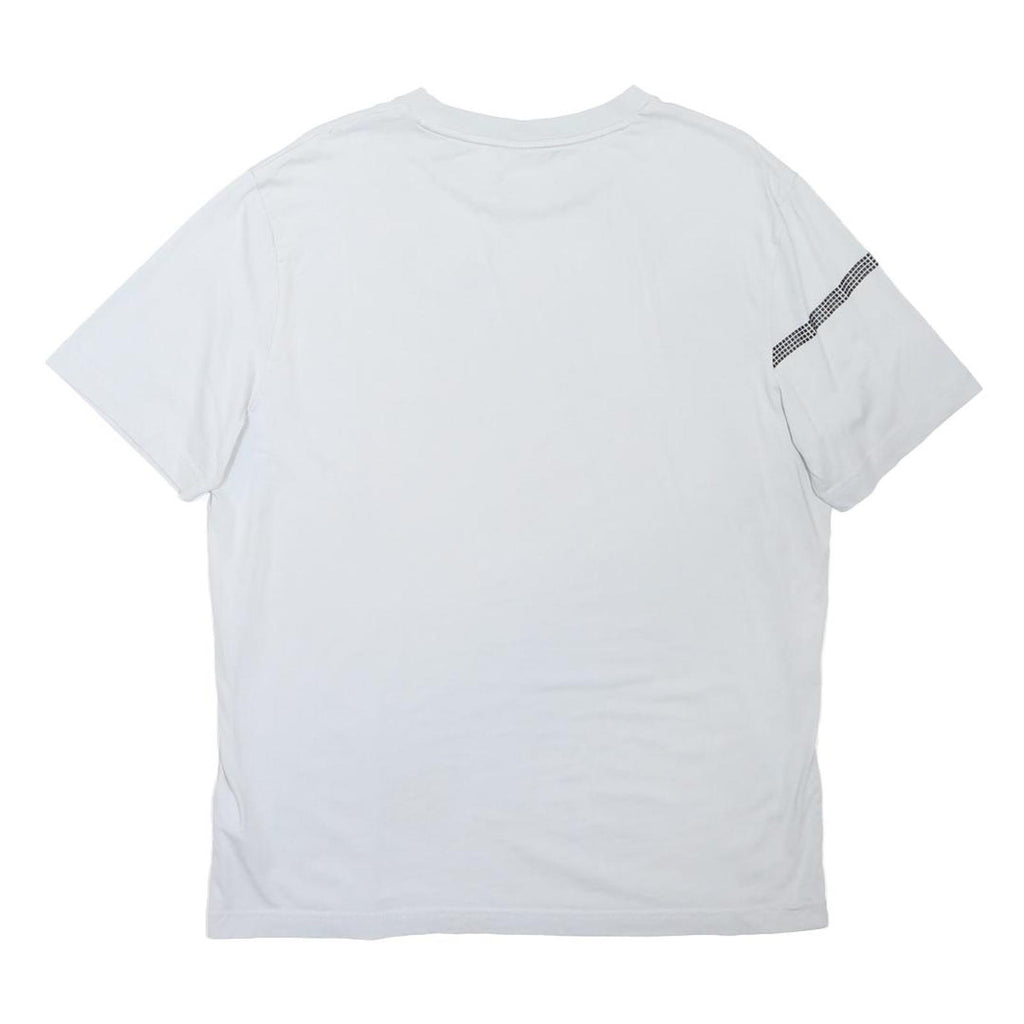 BOSS Mens White T-Shirt XL Short Sleeve Crew Neck Graphic Print