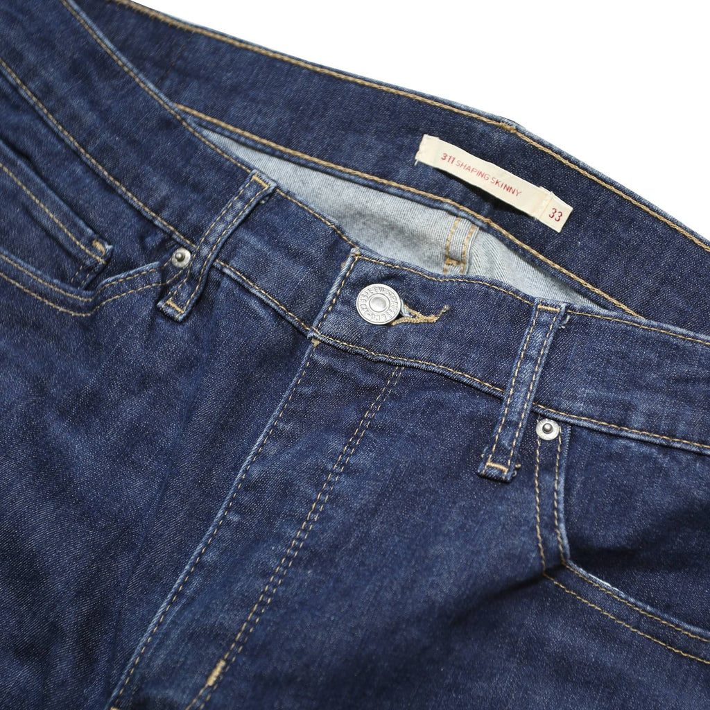 LEVI'S 311 BIG E Womens Jeans Blue Slim Skinny Denim Medium W33 L32 Stretch