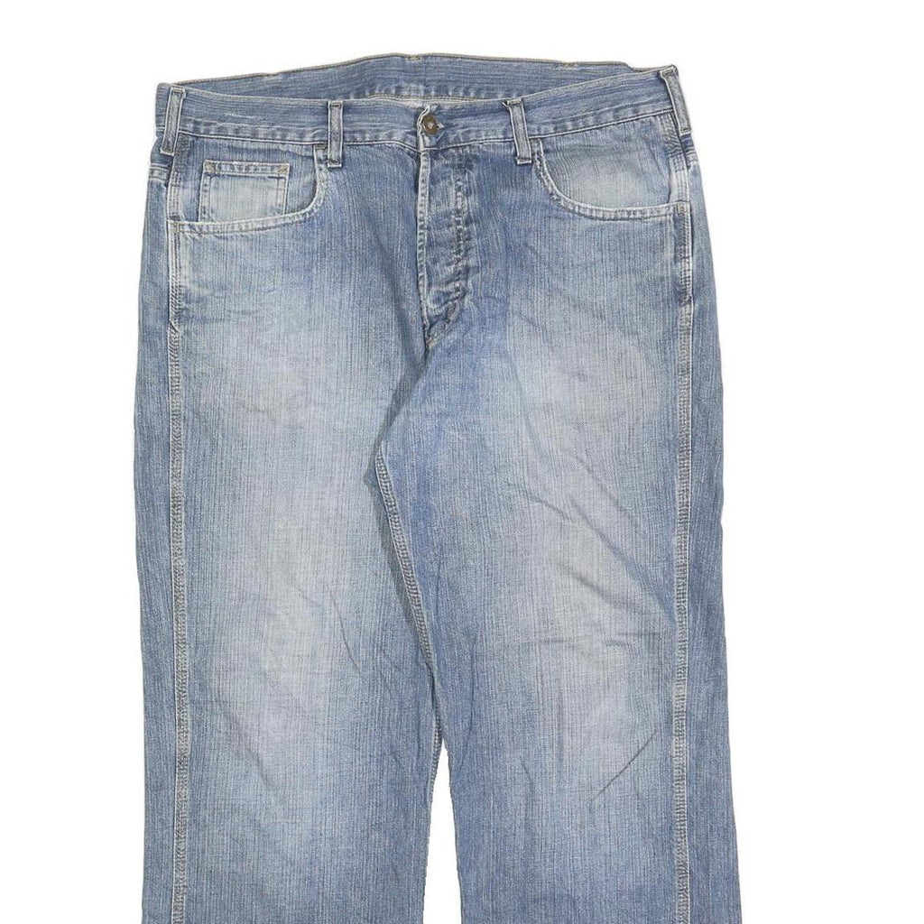 CARHARTT Mens Regular Blue Jeans Cotton Blend W36 L27 Classic Zip Casual Fit