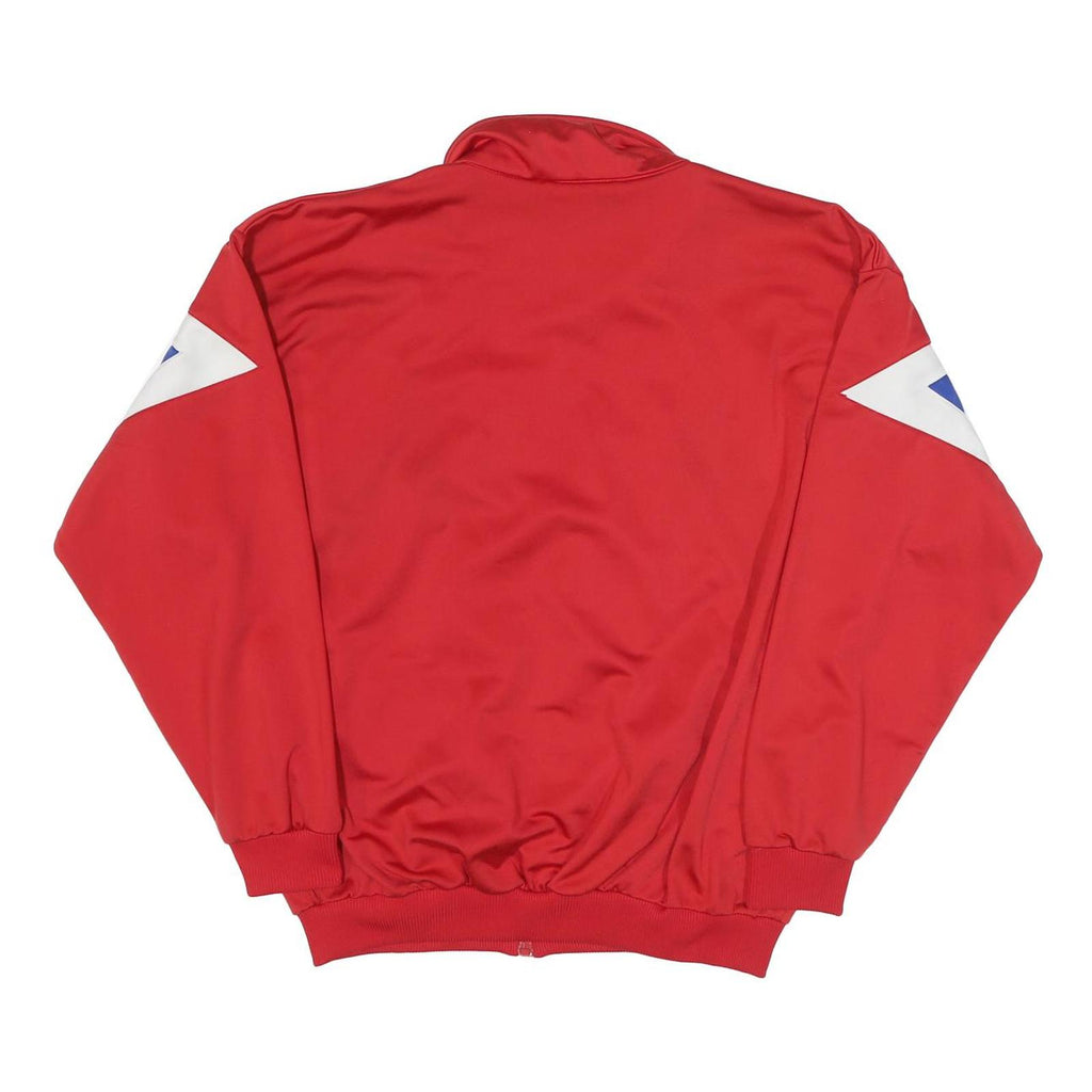 ERIMA Mens Red White & Blue Zigzag Polyester Blend Athletic Zip Jacket M