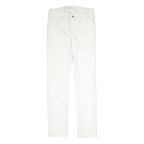 CALVIN KLEIN JEANS Womens White Slim Skinny Denim W30 L32 Zip Cotton Blend