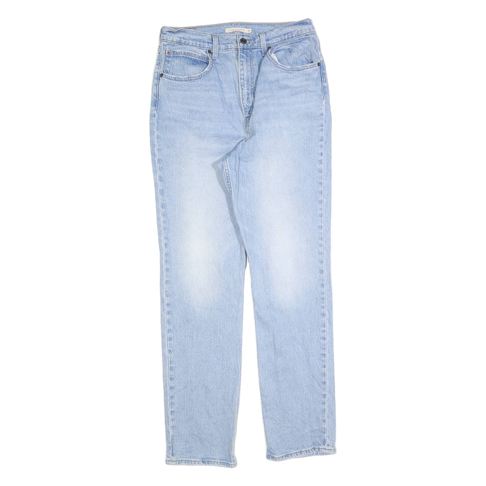 LEVI'S Womens Regular Fit Blue Denim Light Wash Jeans W30 L31 Relaxed