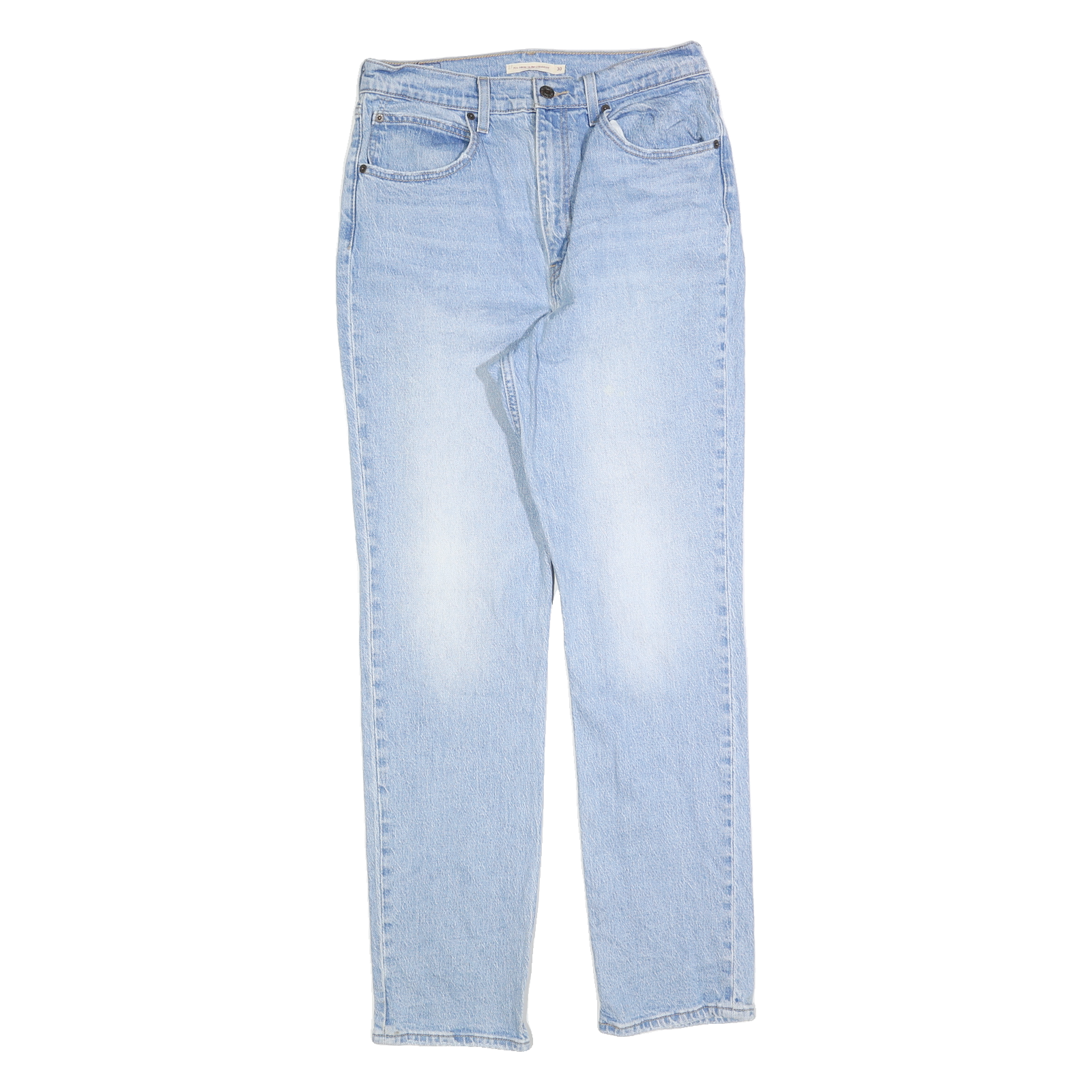 LEVI'S Womens Regular Fit Blue Denim Light Wash Jeans W30 L31 Relaxed