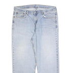 LEVI'S Mens Regular Fit Blue Denim Straight Light Wash W38 L29 Cotton Blend Zip