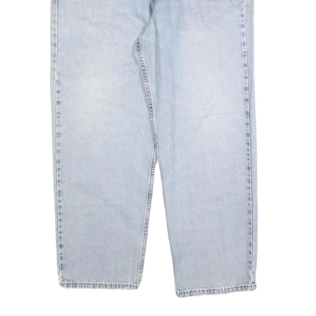 LEVI'S Mens Regular Fit Blue Denim Straight Light Wash W38 L29 Cotton Blend Zip