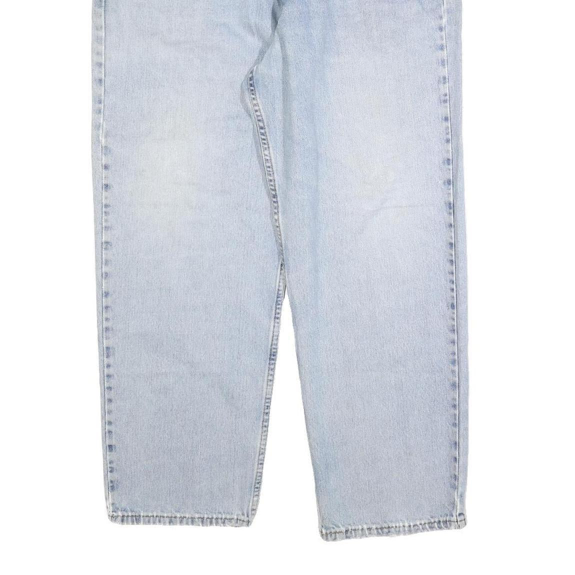 LEVI'S Mens Regular Fit Blue Denim Straight Light Wash W38 L29 Cotton Blend Zip