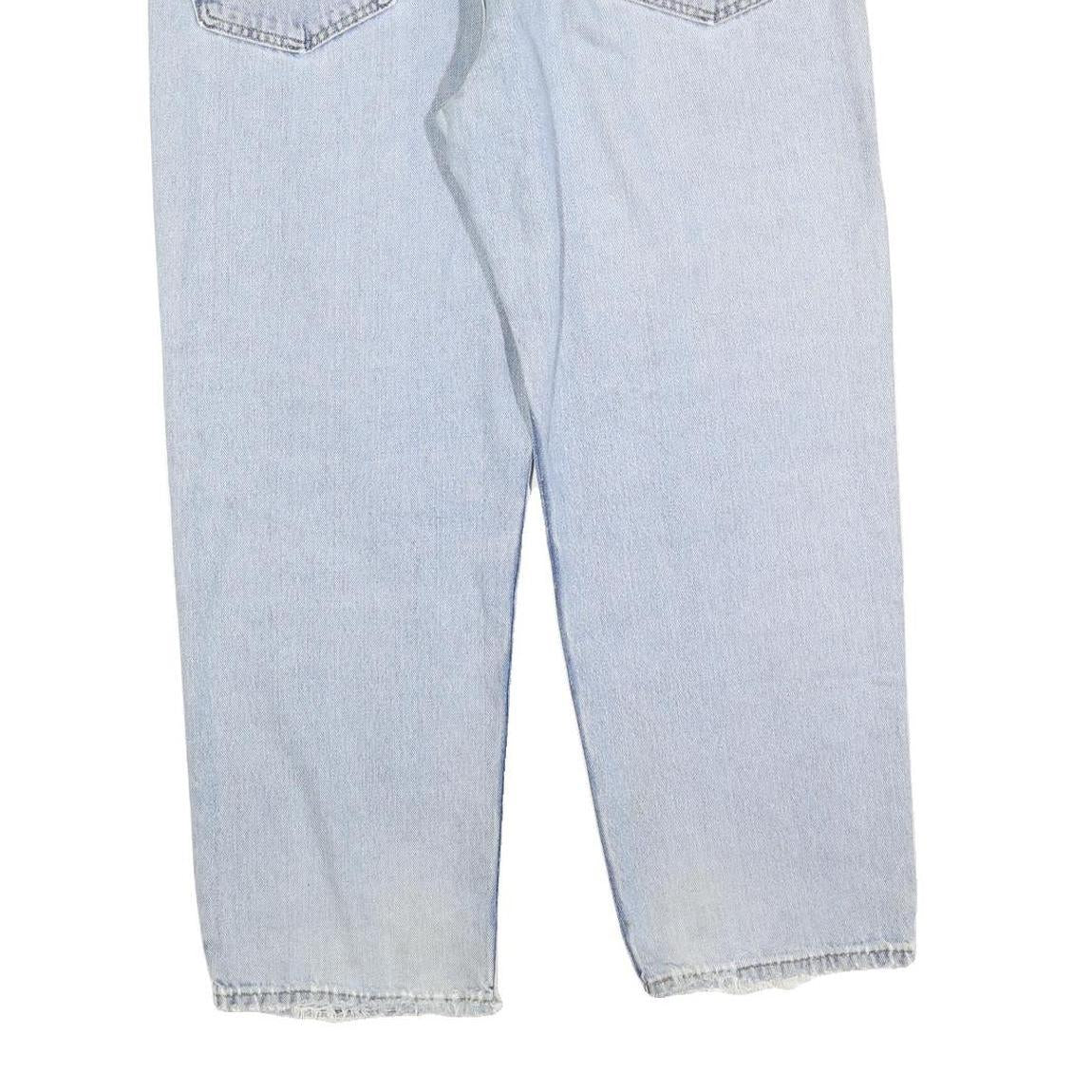 LEVI'S Mens Regular Fit Blue Denim Straight Light Wash W38 L29 Cotton Blend Zip