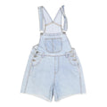 TJY Womens Blue Cotton Blend Denim Dungarees Short Fit S W28 L5 Casual Summer